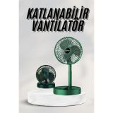 Katlanabilir Teleskopik Şarjlı Fan Masaüstü Soğutucu Vantilatör