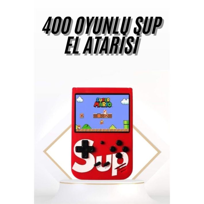 Çocuklara Özel Taşınabilir Sup El Atarisi 400 Oyunlu Nostaljik Oyun Ko