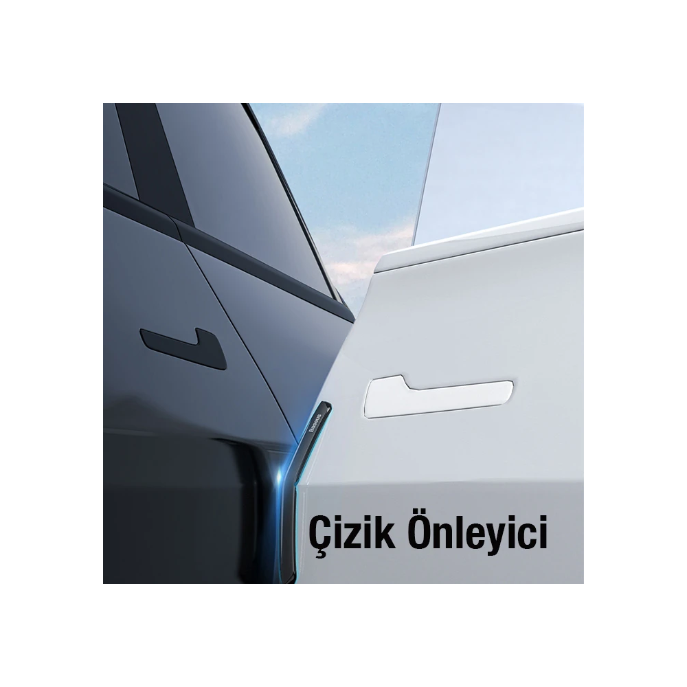 Baseus T-Space 6 Parça Tesla Araç Kapı Çizik Önleyici Tampon Koruma Se
