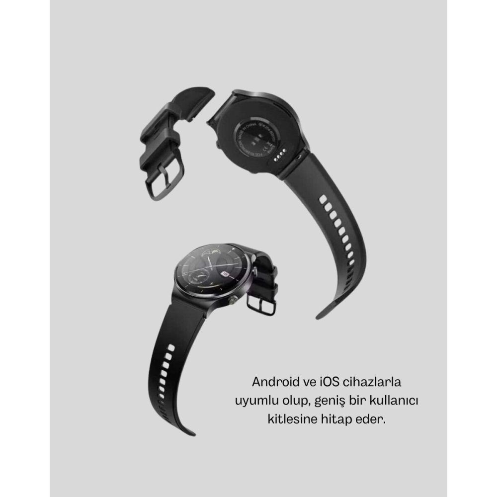 Kablosuz Şarjlı Bluetooth Görüşmeli Akıllı Saat – Android & iOS Uyumlu