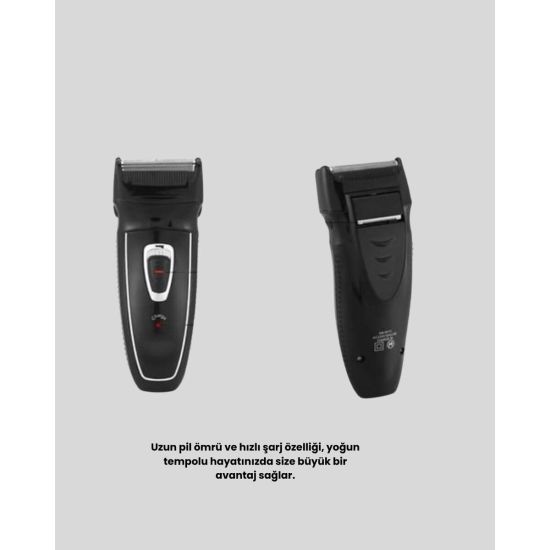 Unisex Şarjlı Saç ve Sakal Kesme Makinesi – Sessiz Motor 1–12 mm Ayarl