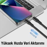 ALLY 1mt 27W Type-C To iPhone Lightning Süper Hızlı Data ve Şarj Kablo