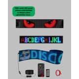 RGB Renkli LED Ekran Tabela USB Bağlantılı ve Kayan Yazı Destekli