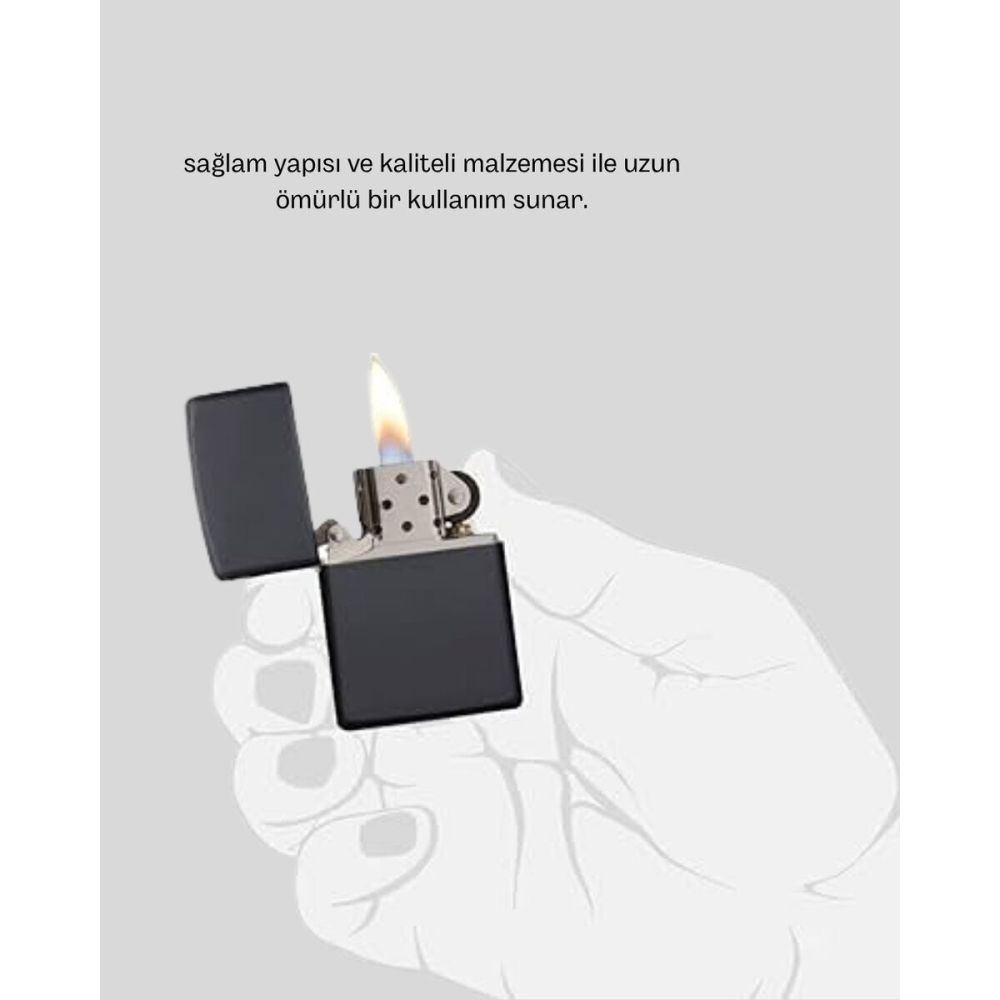 Ergonomik Metal Çakmak Mat Kaplamalı ve Şık Tasarımlı Aksesuar