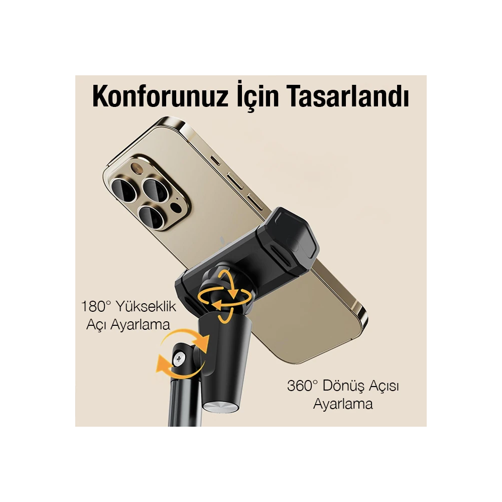 ALLY T8 360° Dönebilen Yükseklik Ayarlı Masa Üstü Telefon Tutucu