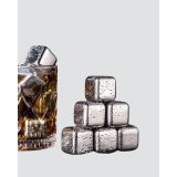 Paslanmaz Çelik Metal Buz Küpü Seti Sulandırmadan Soğutma ve Klips Dah