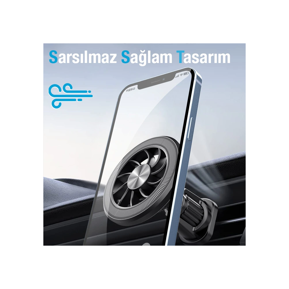 ALLY ML-216 MagSafe Araç İçi Havalandırma Telefon Tutucu