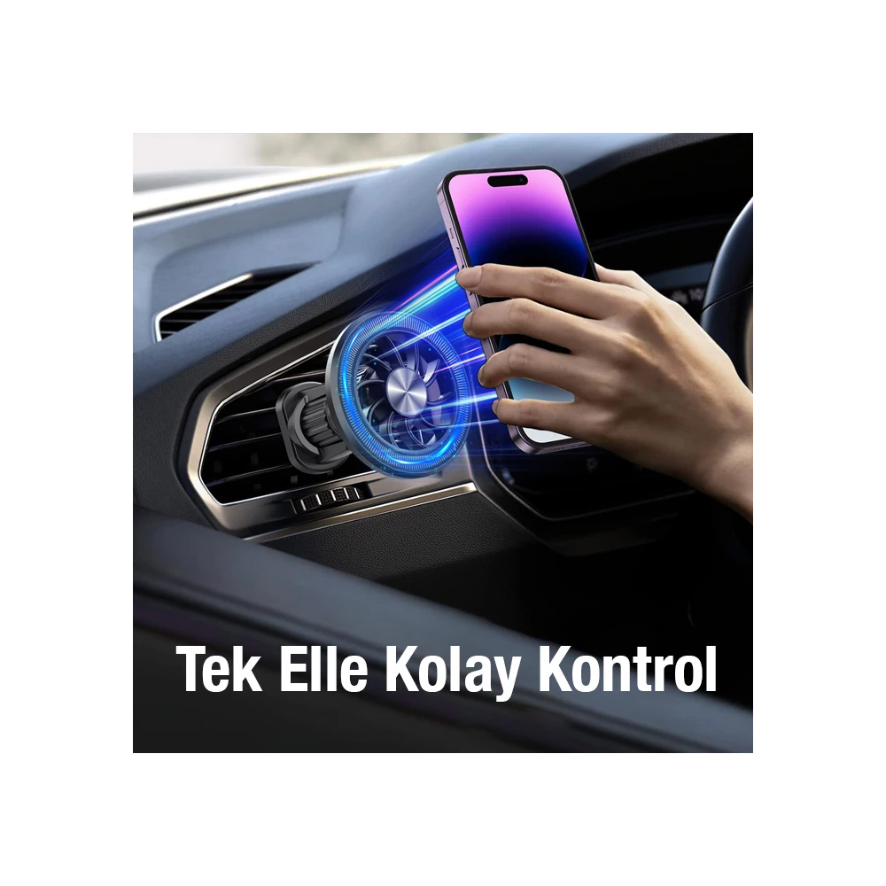ALLY ML-216 MagSafe Araç İçi Havalandırma Telefon Tutucu