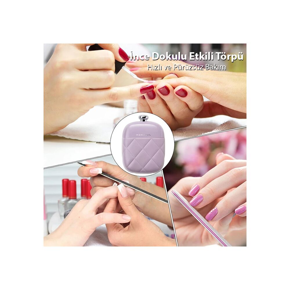 EZERE 4in1 Taşınabilir Tırnak Makası + Törpü + Kulak Kaşığı Bakım Seti