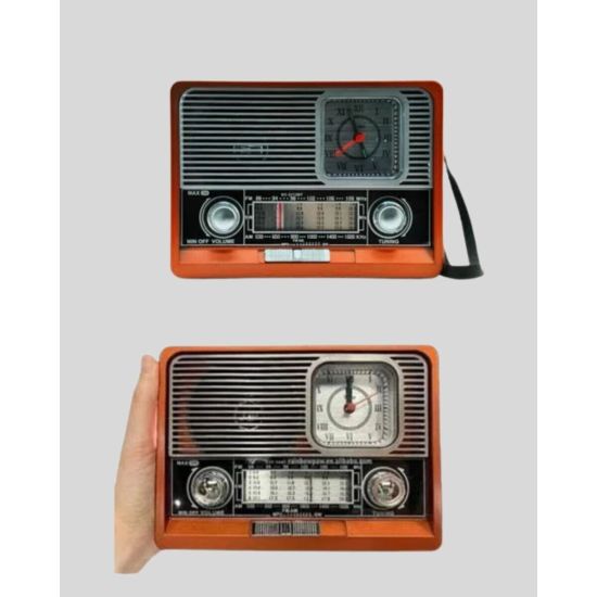 Nostaljik Görünümlü USB Girişli Bluetooth Bağlantılı Radyo