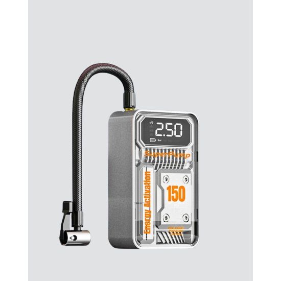 Şarjlı Kablosuz Hava Pompası – 150 PSI Basınç LED Ekran ve 6000mAh Bat