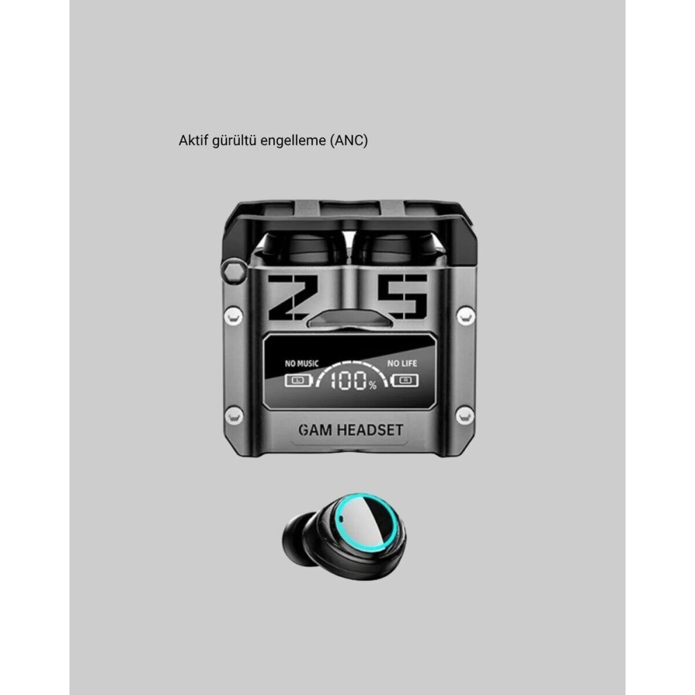 Kablosuz Bluetooth 5.3 Kulaklık – Aktif Gürültü Engelleme ve Gecikmesi