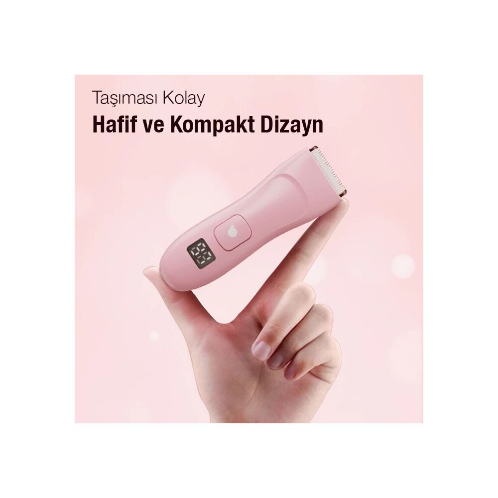EZERE Saç sakal vücut tıraş makinesi Su Geçirmez Dijital Göstergeli