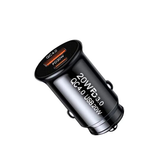 ALLY 20W USB Ve Type-c Çıkışlı Araç İçi Çakmaklık Hızlı Şarj Başlığı