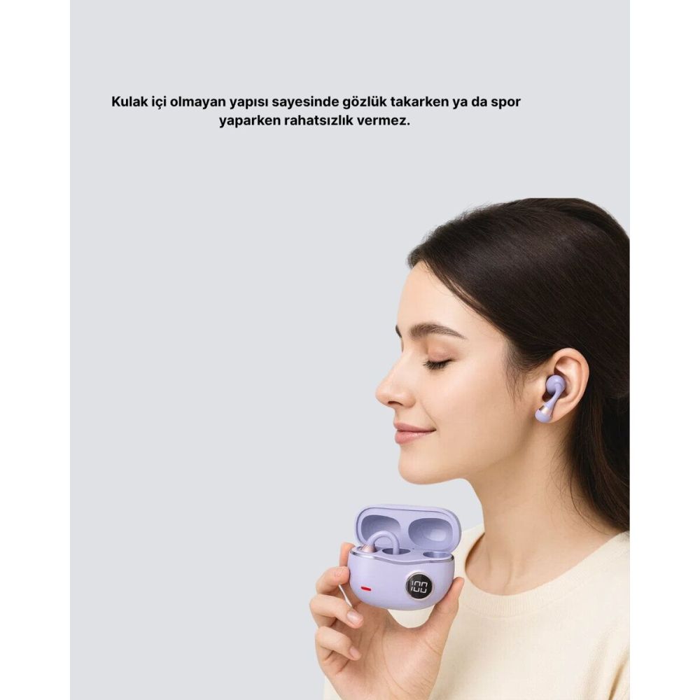 Kulak Arkası Klipsli Bluetooth Kulaklık YXG10 Silikon Malzemeli Ergono
