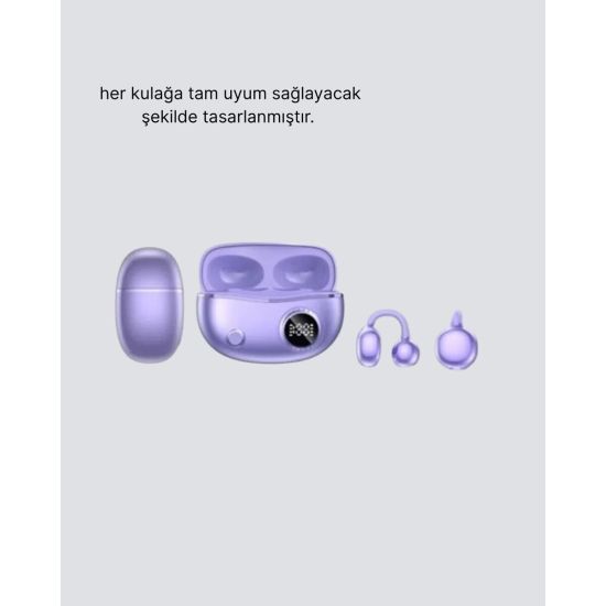 Kulak Arkası Klipsli Bluetooth Kulaklık YXG10 Silikon Malzemeli Ergono