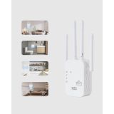 300Mbps WiFi Menzil Genişletici 4 Antenli WPA3 Güvenlikli Priz Tipi Re