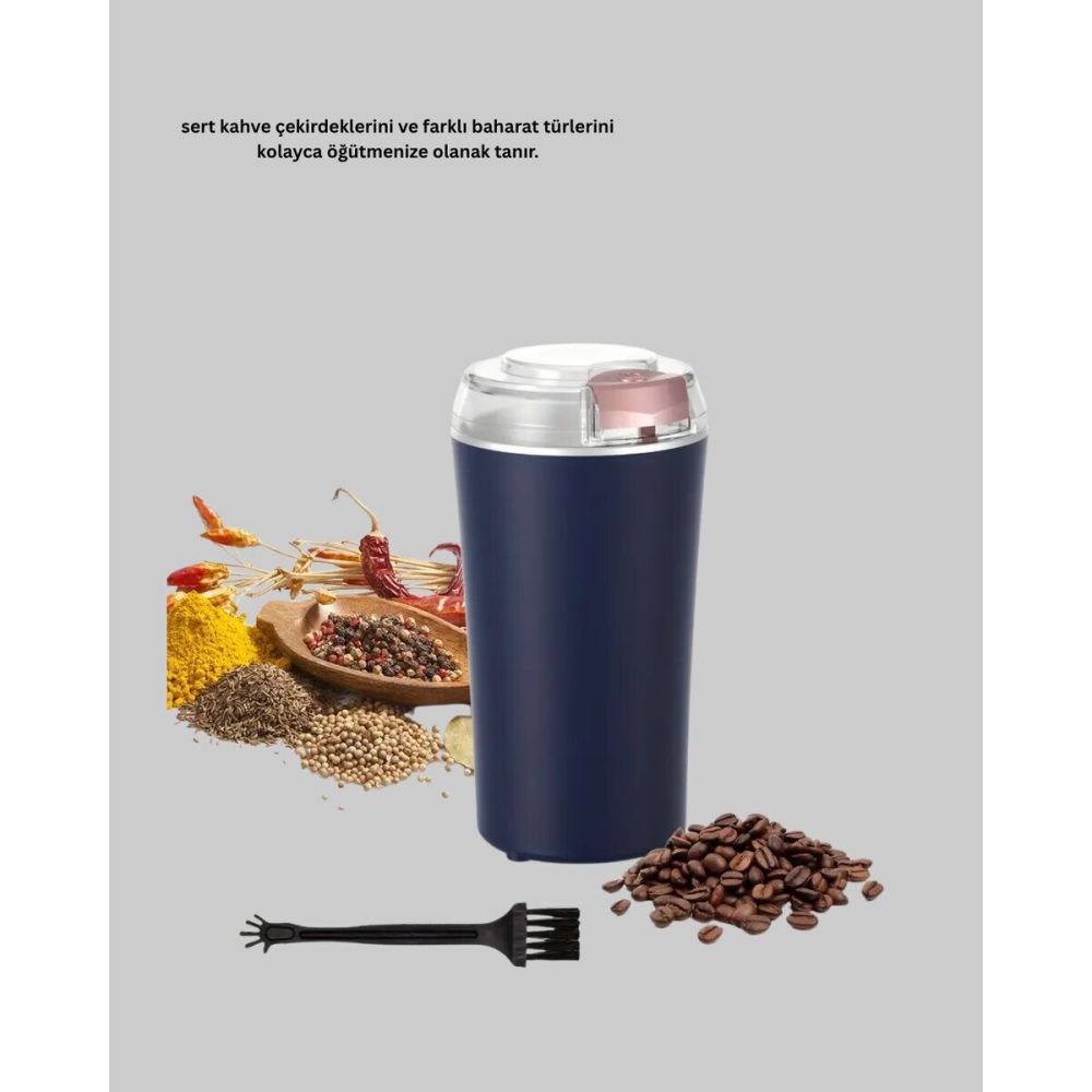 Kahve ve Baharat Öğütücü Otomatik Mekanizmalı Dayanıklı Çelik