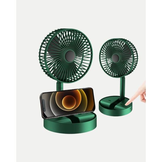 Katlanabilir Şarjlı Mini Fan 3 Kademeli Hız Ayarlı Taşınabilir