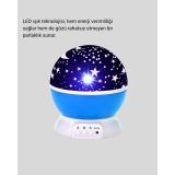Renkli LED Gece Lambası 6 Işık Modlu Çocuk Odası Atmosfer Aydınlatma