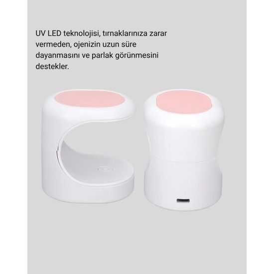 Mini Oje Kurutma Cihazı 16W LED UV Hızlı Kurutma Taşınabilir Kompakt