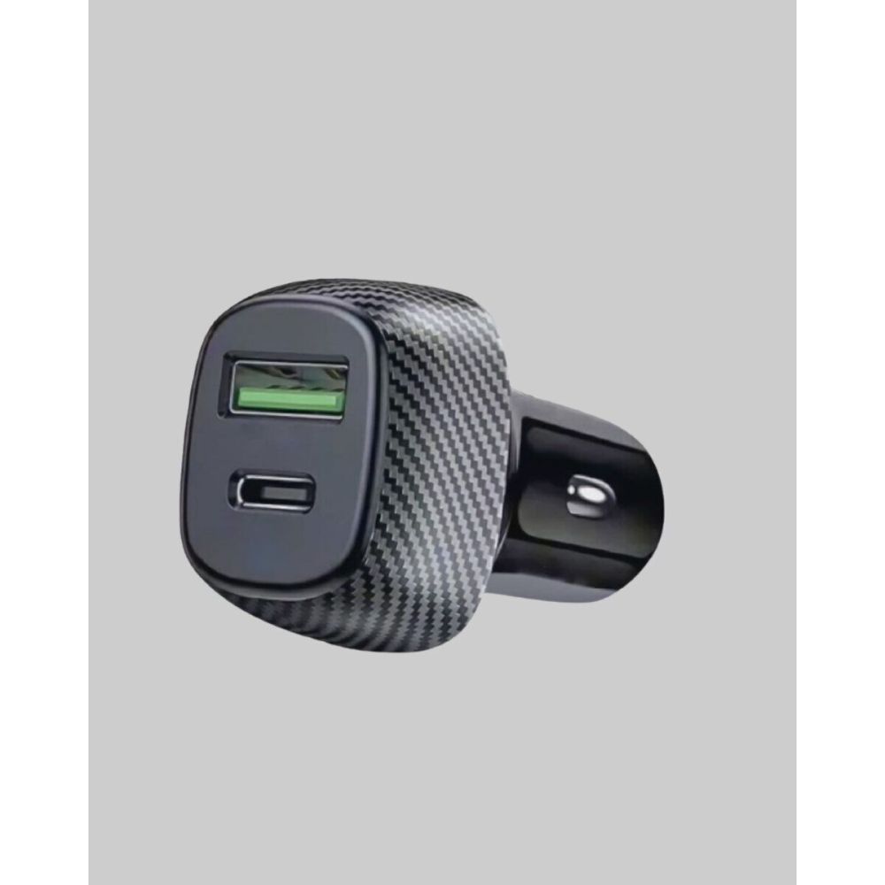 Araç Tipi Hızlı Şarj Adaptörü Type-C PD USB Çift Port Kompakt