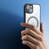 Dux Ducis iPhone 14 Plus Aimo Series MagSafe Premium Buzlu Sert PC-TPU