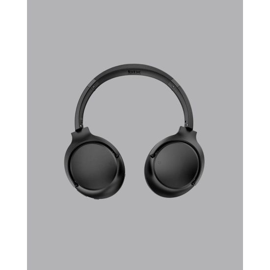 Siyah Kablosuz Bluetooth Kulaklık 300 mAh Hızlı Şarj Katlanabilir Pedl