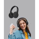Siyah Kablosuz Bluetooth Kulaklık 300 mAh Hızlı Şarj Katlanabilir Pedl