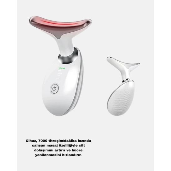 Kablosuz Şarjlı Yüz Sıkılaştırıcı Cihaz EMS Mikro Akım Anti-Aging Masa