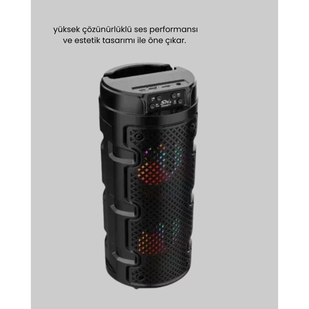 Bluetooth 5.0 Kablosuz Hoparlör Çift Sürücülü Yüksek Ses Kalitesi Komp