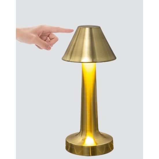 LED Masa Lambası 3 Renk Ayarlı Şarjlı Kablosuz Modern Tasarım