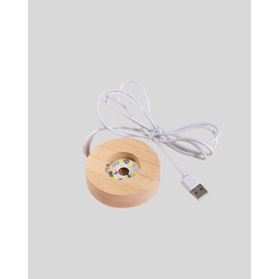 Romantik Kalpli Kristal Cam Küre USB’li Işıklı Dekoratif Obje
