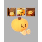 Pumpkin LED Night Light Dokunmatik Şarjlı Silikon Gece Lambası