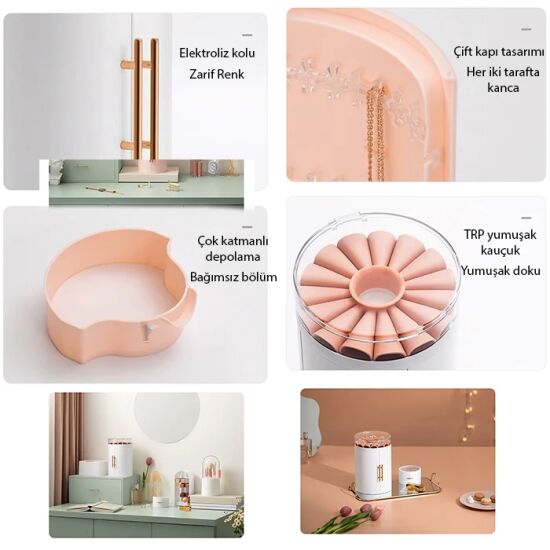 EZERE Takı-Yüzük-Küpe-Kolye Ve Aksesuar Düzenleyici Mücevher Organizer