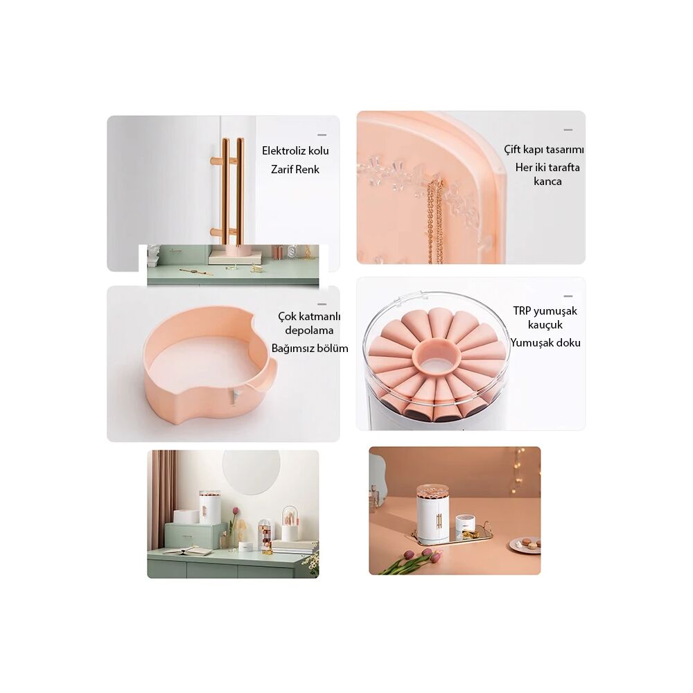 EZERE Takı-Yüzük-Küpe-Kolye Ve Aksesuar Düzenleyici Mücevher Organizer