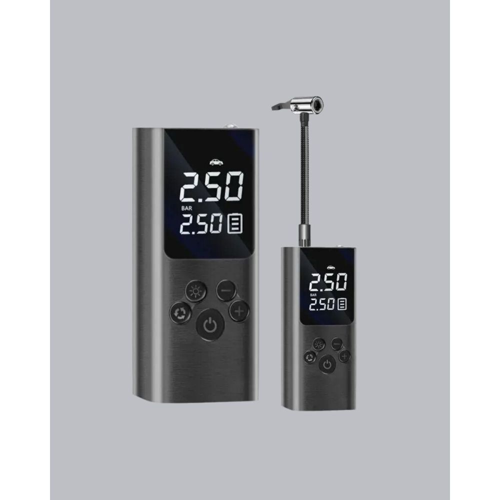 USB Şarjlı Taşınabilir Hava Kompresörü Dijital Ekranlı