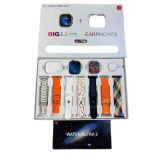9 Ultra Akıllı Saat 49mm 2inç Ekran 7 Kordonlu ve Bluetooth Kulaklık