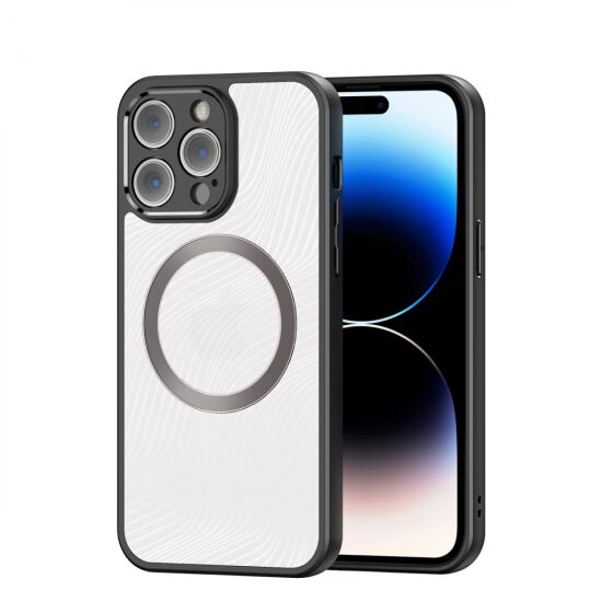 Dux Ducis iPhone 13 Pro Max Aimo Series MagSafe Premium Buzlu Sert PC-