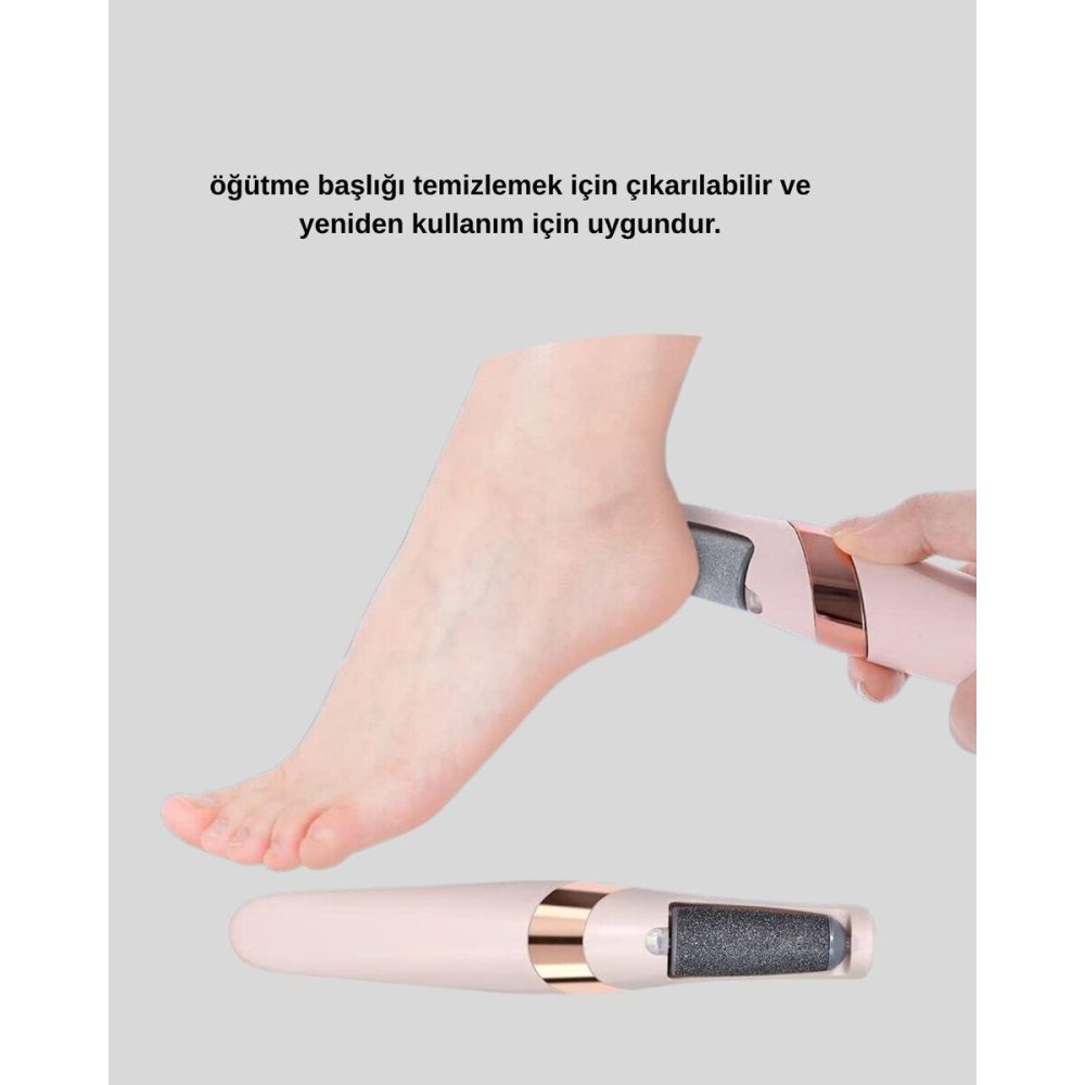 Elektrikli Ayak Törpüsü USB Şarjlı Nasır ve Kallus Giderici