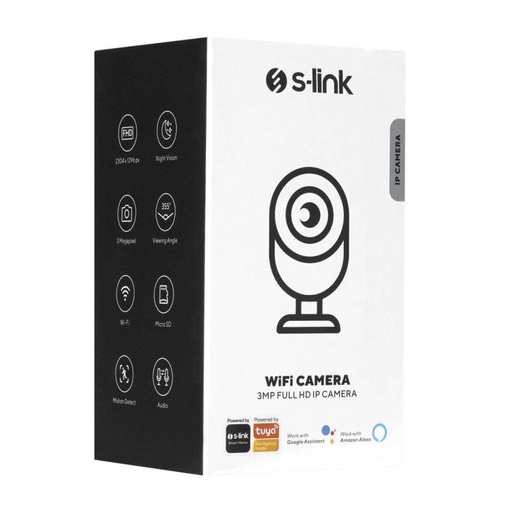 S-LINK SL-IND04 Ev/Bebek Güvenlik Kamerası WiFi 3Mpix 3.6mm Lens 10m. 