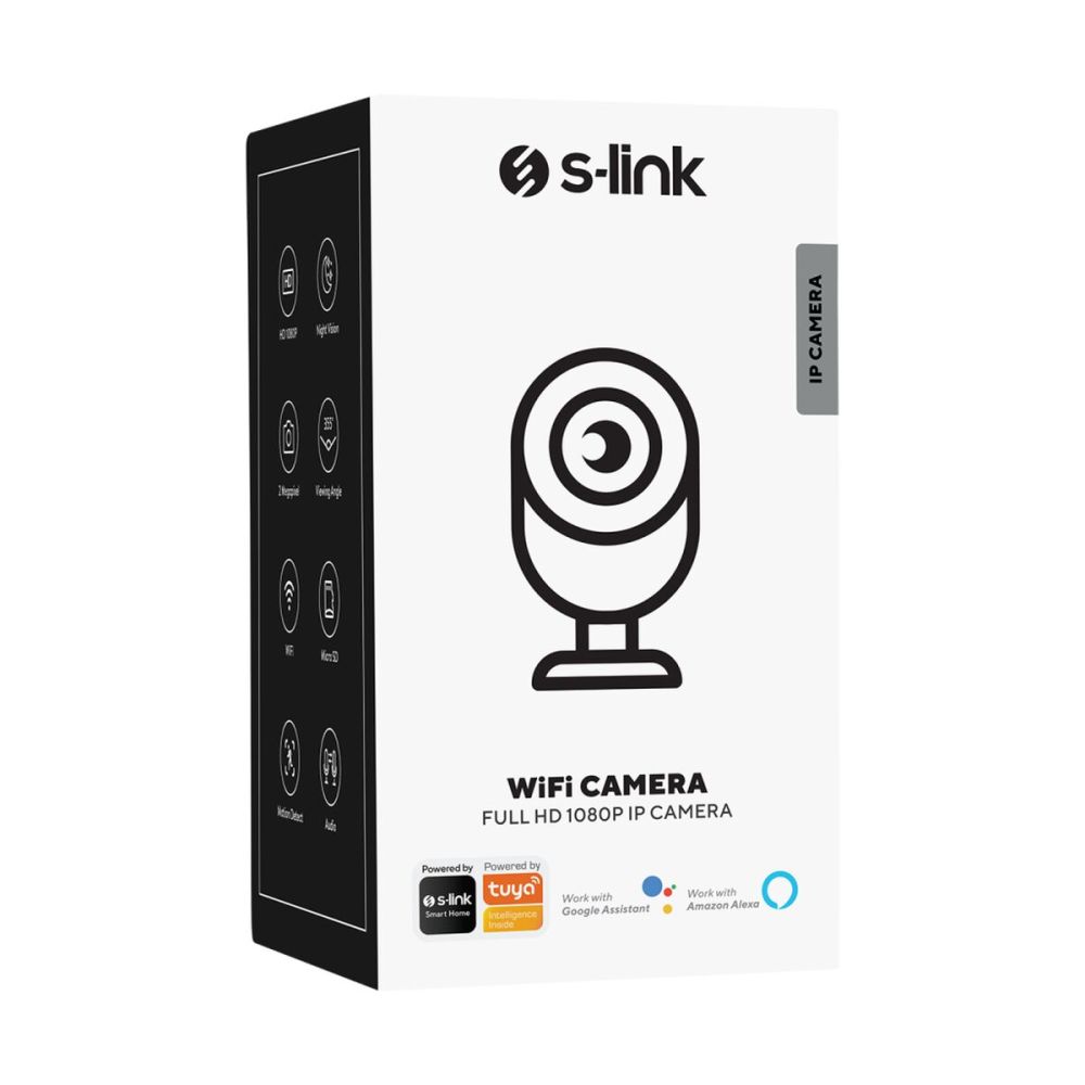 S-LINK SL-IND04 Ev/Bebek Güvenlik Kamerası WiFi 2Mpix 3.6mm Lens 10m. 