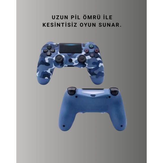 PS4 Oyun Kolu Kamuflaj Desenli Joystick