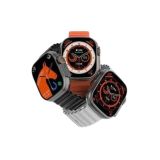 Yeni Model Akıllı Saat Ultra Smart Watch Gümüş Kasa 45mm Titreşim