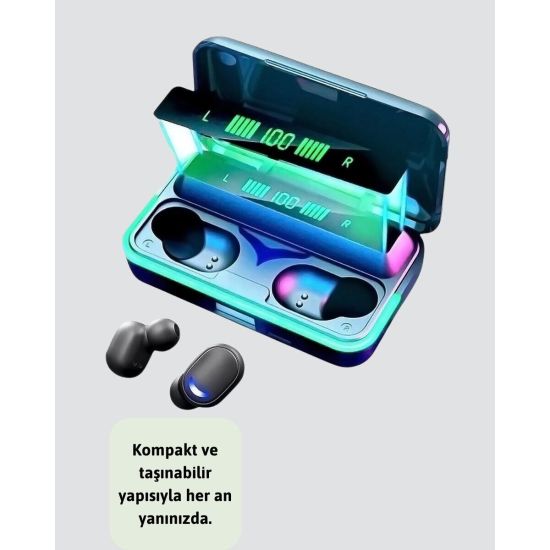 Powerbank Özellikli Bluetooth 5.1 Kulaklık Oyun ve Müzik İçin