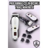 Yeni Nesil Tıraş Makinesi Uzun Şarjlı Paslanmaz Çelik Bıçaklı