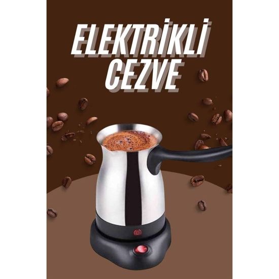 Çelik Kahve Makinesi Cezve 800 Watt Paslanmaz Çelik Türk Kahvesi Makin