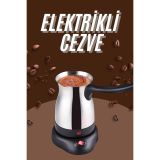Çelik Kahve Makinesi Cezve 800 Watt Paslanmaz Çelik Türk Kahvesi Makin