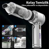 EZERE Vacpro 20000pa Güçlü Dijital Göstergeli Vakumlu Kablosuz Üflemel