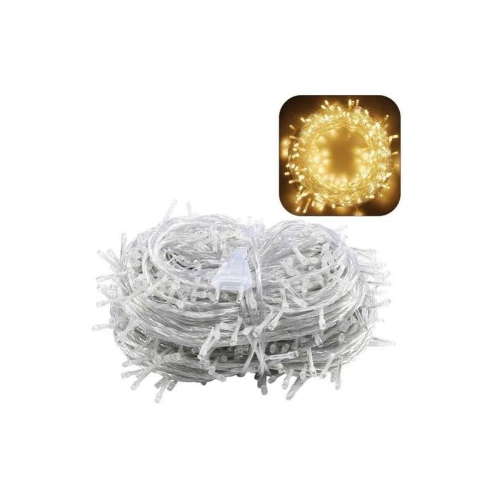 10 Metre Günışığı Led Işık Fişli Dekoratif Sarı Ton Aydınlatma 3 Modlu